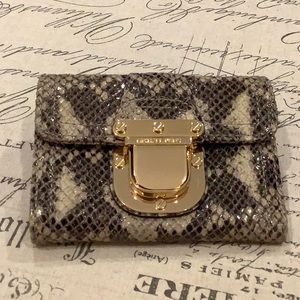 Michael Kors python trifold wallet